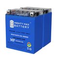 Mighty Max Battery YB12A-AGEL 12V 12AH GEL Replacement Battery compatible with Adventure Power 42514 - 2PK MAX4020222